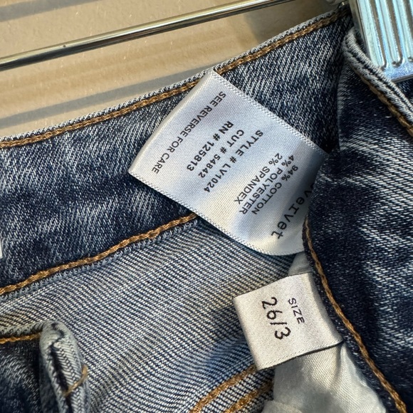 Lovervet by Vervet Blue Distressed Straight Leg Jeans - Picture 5 of 10